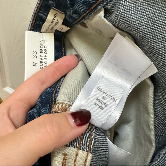 NWTMadewell The curvy brynn long short blue Jean Shorts 33 - Picture 9 of 11